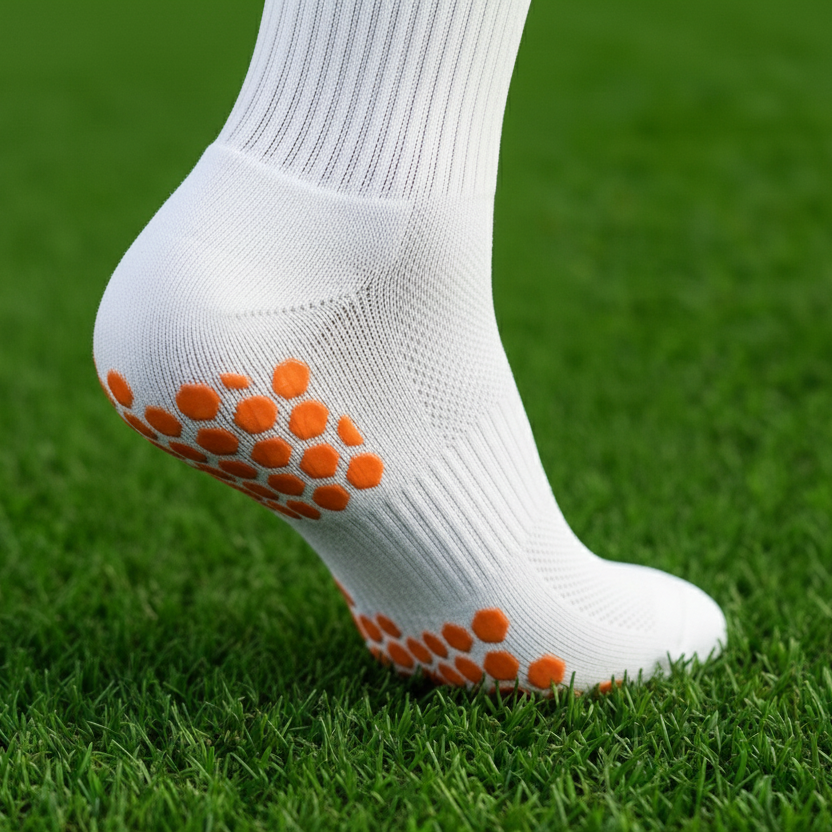 Vencer Grip-socks heel and arch detail