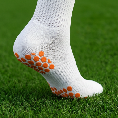 Vencer Grip-socks heel and arch detail